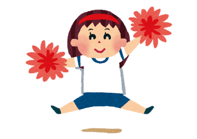 undoukai_ouen_girl_red